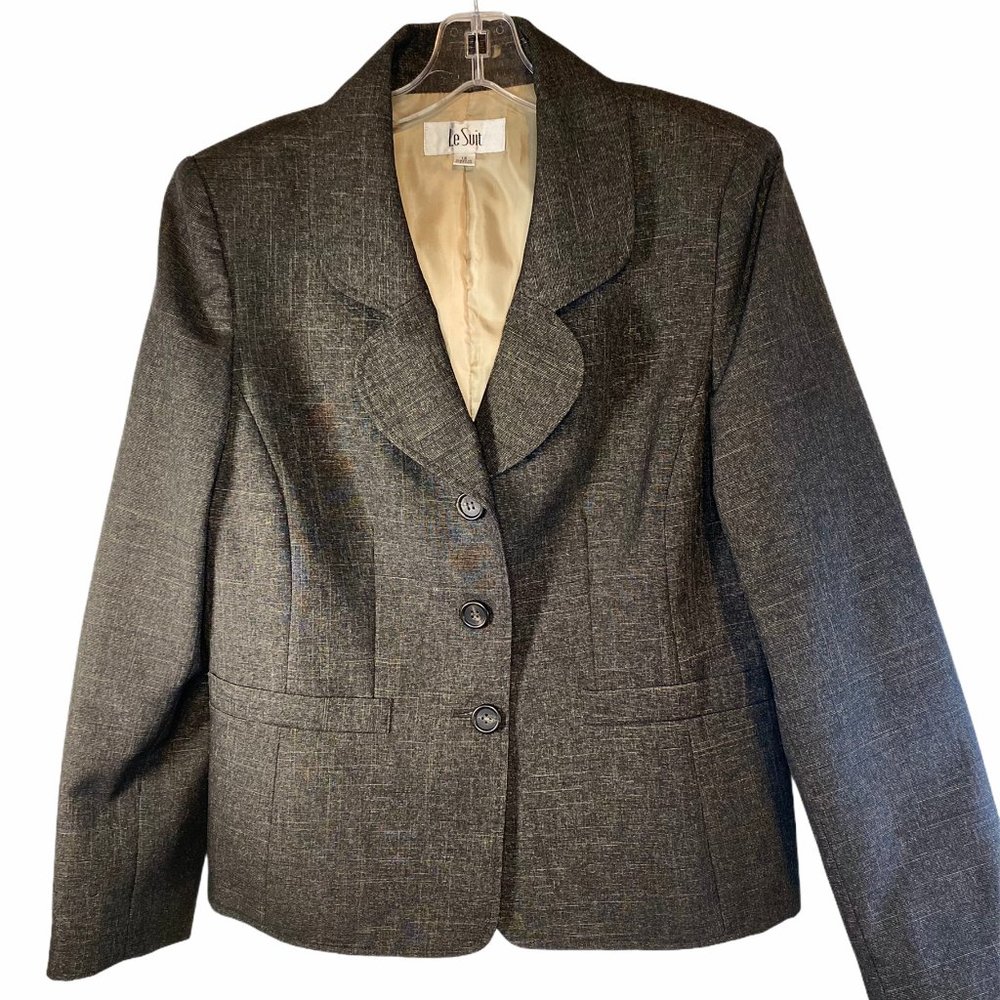 Le Suit Brown & Gold Blazer